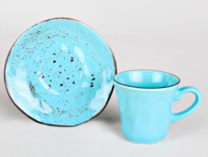 Keramika Splash Blue Kahve Takımı 12 Parça 6 Kişilik - 18993