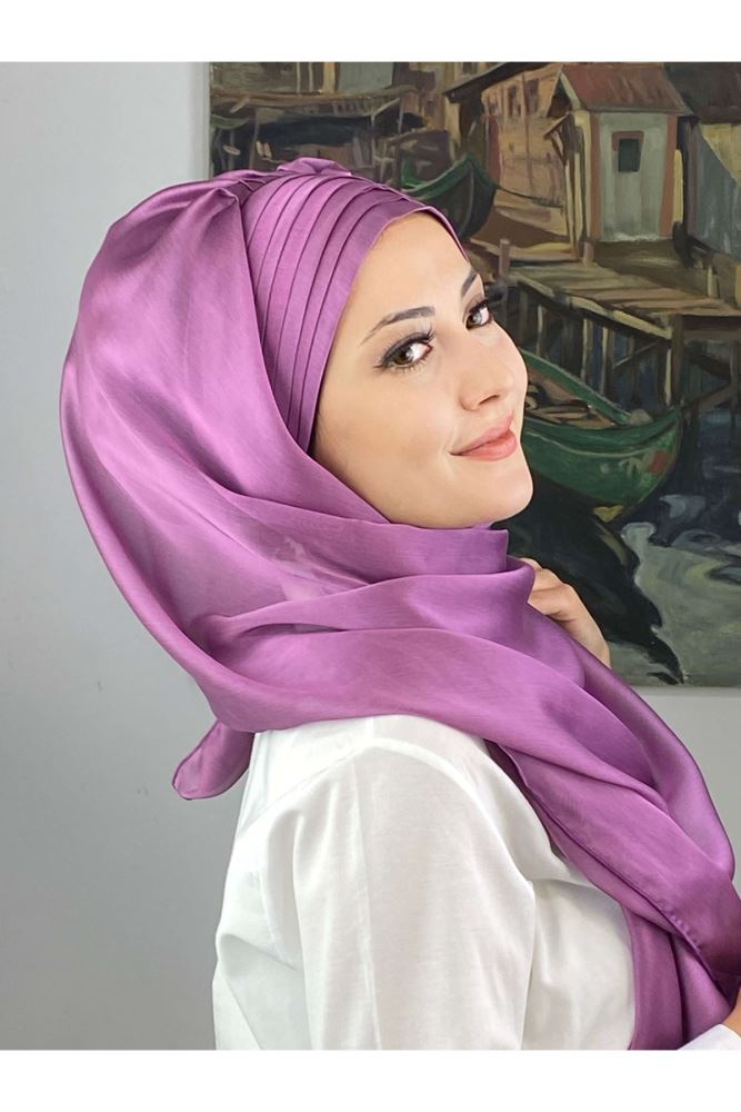 lilac chiffon shawl