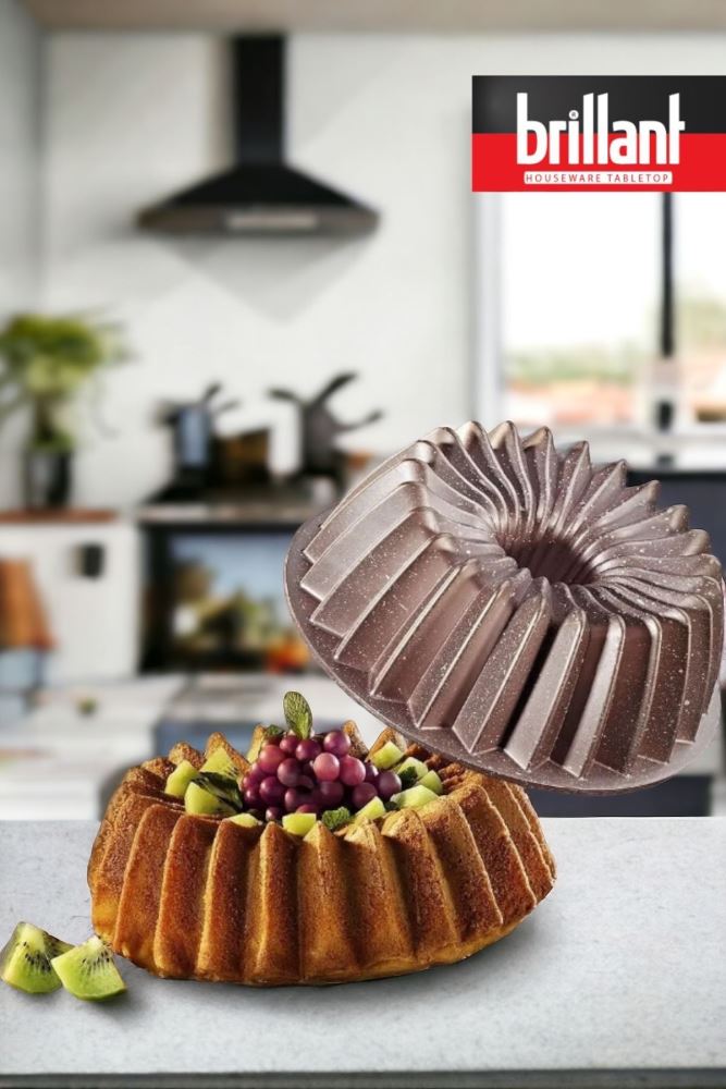 Luxury Cast Iron Cake Mold 26 cm Granite Cake