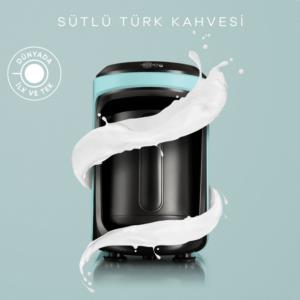 Karaca Hatır Hüps Sütlü Türk Kahve Makinesi Aqua Green