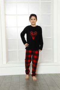 Akbeniz WelSoft Polar Çocuk Pijama Takımı 4634