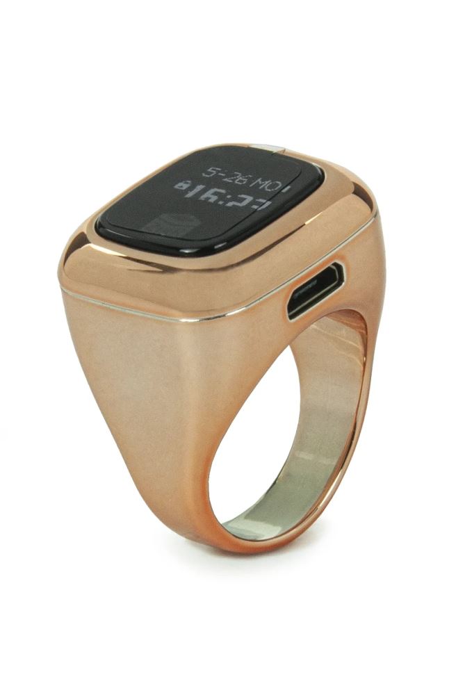 Digital Ring Prayer Beads Zikirmatik OLED Screen Rechargeable Vibrating - RGold. Digital Ring Prayer Beads Zikirmatik OLED Screen Rechargeable Vibrating - RGold.