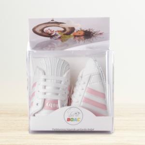 Marzen Bebek Spor Patik Ayakkabı Beyaz-Pembe 