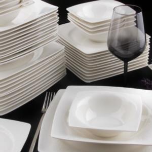 Sevenly 56 Piece Bone Porcelain Dinnerware 8100-2