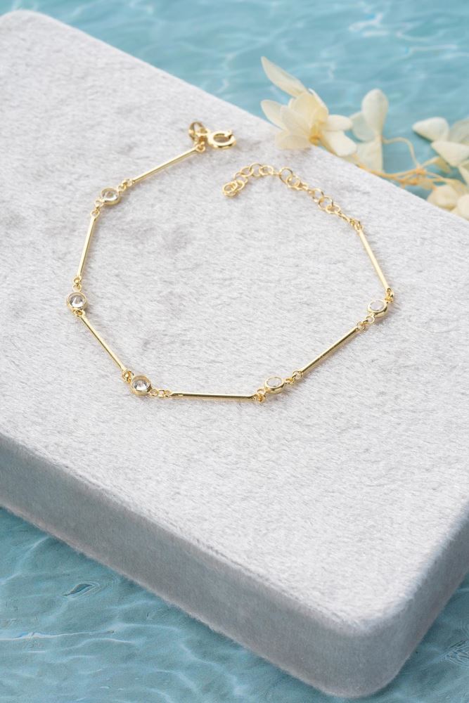 Jade (jadeiet) armband met 14k gouden kraal - Spiritual Garden