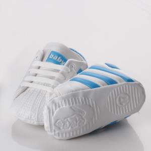 Marzen Bebek Spor Patik Ayakkabı Beyaz-Mavi