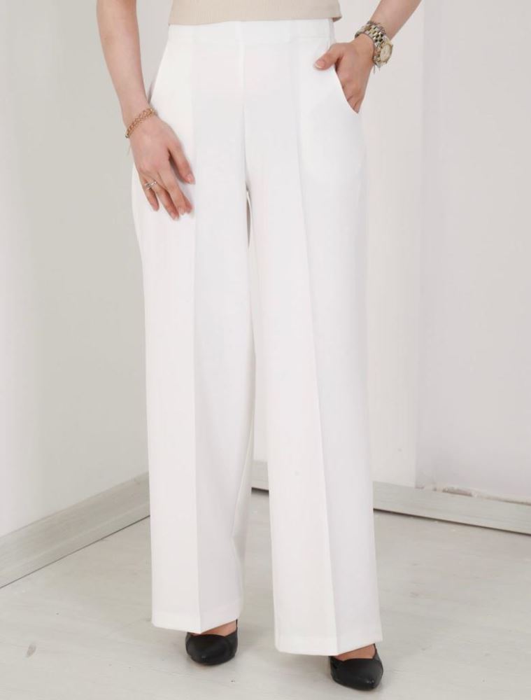 Ivory Feather Trousers – ANI CLOTHING