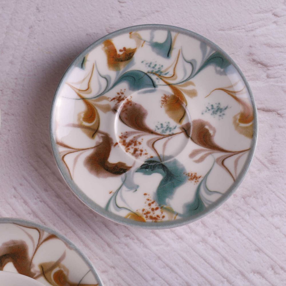 TULU PORCELAIN Colorful 4 Piece Latte Cup Set DB2869