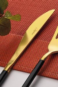 Kalben Amore Black Touch Titanyum Mat Gold Renk 60 Parça ÇKB Takımı (Bıçaklı)